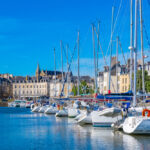 Vannes,,Beautiful,City,In,Brittany,,Boats,In,The,Harbor,,With